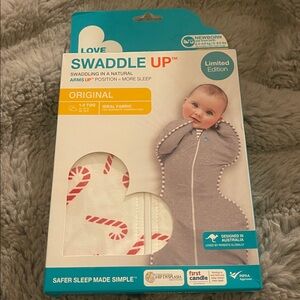 Love To Dream Swaddle Up Bag Newborn CANDY CANES Sleep Sack 1.0 TOG NEW